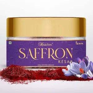 Hasitam (5Gm) Pure Original Kashmiri Saffron/Kesar/Kumkuma Puvvu | Certified Highest Grade A | Saffron For Pregnant Women, Pooja Rituals & Food Aroma