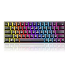 Ant Esports MK1200 Mini Wired Mechanical Gaming Keyboard with RGB Backlit Lighting and 60% Compact Form Factor – Red Switch
