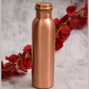 Oggn Pure Copper Water Bottle,Durable & Rust Proof Tamba Bottle For Drinking, Anti-Oxidant Material, Lacquer Coated, Perfect Stylish Office Carrying Bottles – 950 Ml