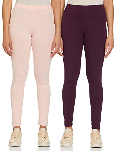 Amazon Brand – Symbol Women’S Straight Jogger (Sym-Aw22Wtr-806_Wine & Blush_L)