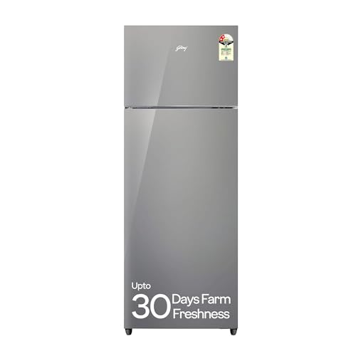 Godrej 223 L 2 Star Nano Shield Technology, Inverter Frost Free Double Door Refrigerator(Rf Eon 244B Ri St Gl, Steel Glow)
