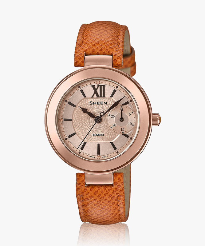 Casio She-3051Pgl-7Audf Sheen ( She-3051Pgl-7Audf ) Analog Watch  – For Women