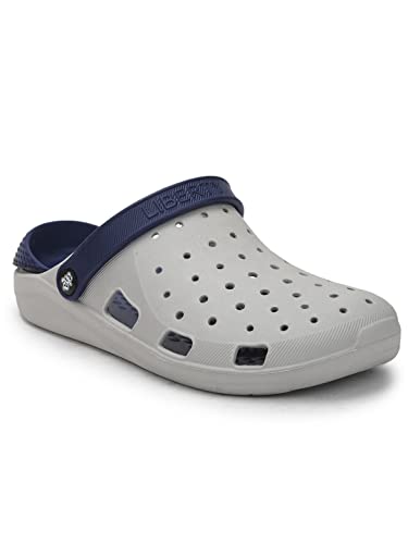 Liberty A-Ha Lpmxt-800 Casual Slingback Clogs For Men With Eva Sole – Slip-On Comfort, Breathable & Lightweight | Ideal For All-Day Wear | Versatile For Indoors/Outdoors (Grey – 42 Eu)