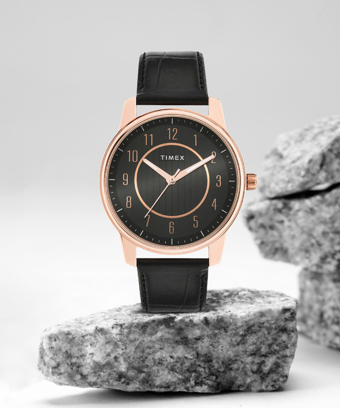 Timex Black Dial Analog Watch  – For Men