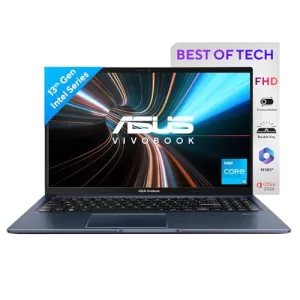 Asus Vivobook 15, 15.6″ Fhd (1920 X 1080), Intel Core I3-1315U, (8Gb Ram/512Gb Ssd/Intel Uhd Igpu/Windows 11/M365 Basic (1Year)*/Office Home 2024/Quiet Blue/1.7 Kg), X1504Va-Nj3321Ws