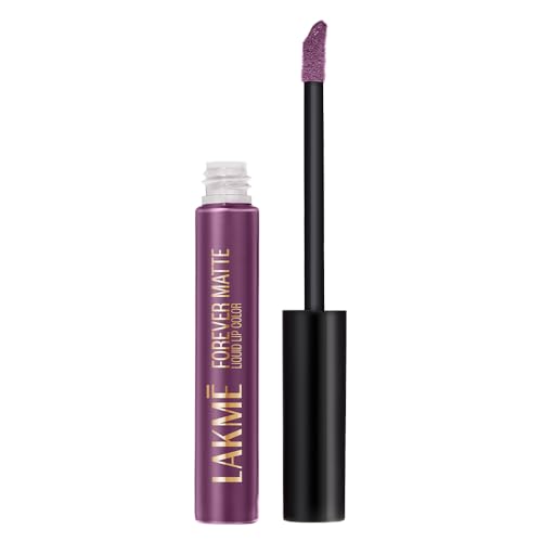 Lakmé Forever Matte Liquid Lipstick – 40 Rich Mahogany, 5.6 Ml