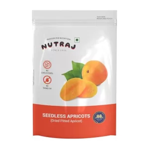 Nutraj Dried Turkish Pitted Apricots 200G | Seedless Apricots | Dry Fruits | Khumani