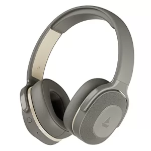 Boat Rockerz 425 Bluetooth Wireless On Ear Headphones Signature Sound, Enx Tech, Asap Charge, 25H Playtime, Bluetooth V5.2, Dual Pairing With Mic (Ash Grey)