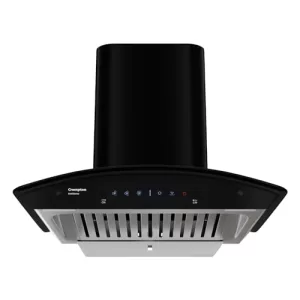 Crompton Intellisense 60 Cm Curved Glass Kitchen Chimney With 1417 M³/Hr Suction, Smart On & Intelligent Auto-Clean | Silent Kitchen Chimney With Baffle Filter (Black, Chd-Isc60Bfe-Ind)