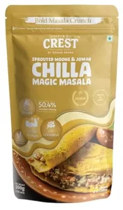 Seven’S Crest Sprouted Moong & Jowar Chilla Magic Masala | 200G | High In Protein | Gluten Free Ingredients | Pack Of 1