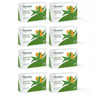 Himalaya Neem & Turmeric Soap, 125 G (Pack Of 8)
