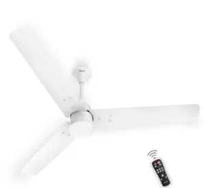 Polycab Silencio Mini 900Mm 5-Star Bldc, Remote Ceiling Fan For Home | 55% Energy Saving, 100% Copper, High Speed, 25 Speed Setting, Reversable & Timer | 4-Yr Warranty【Matt White】