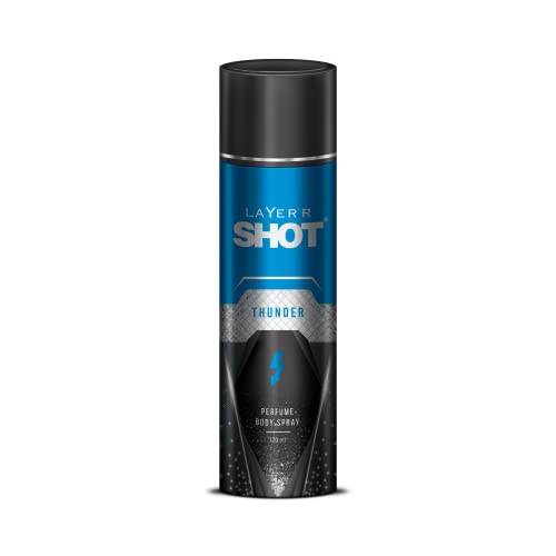 Layer’R Shot Men’S Thunder Body Spray For Men -120 Ml | Long Lasting Premium Fragrance For Fresh Oriental Scent | Luxurious Aerosol Perfume | Perfect For Every Occasion