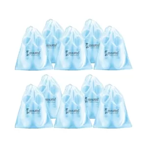 Cockatoo Pe Shoe Bag For Travel & Storage, Women & Men, Travelling Shoe Storage Bag, Shoe Storage Organizer Bag – Pack Of 10 Shoe Pouch(30 X 35 Cm)