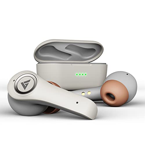 Boult Audio X50 True Wireless In Ear Earbuds With 40H Playtime, Quad Mic Enc, 45Ms Xtreme Low Latency, Made In India, Type-C Fast Charging, 3 Equalizer Modes (Rock, Boomx, Hi-Fi), Bt 5.1 (Warm Grey)