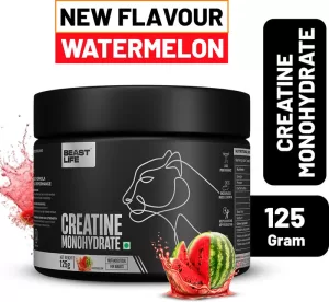 Beastlife Super Micronized Creatine Monohydrate | Nabl Lab Tested | 100% Pure Creatine(125 G, Watermelon)