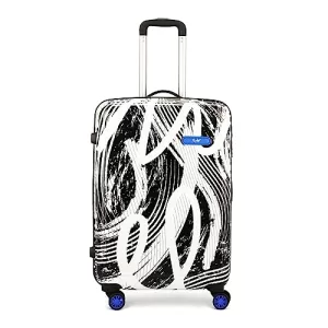 Skybags Stroke Large Size Hard Luggage (77 Cm) | Printed Luggage Trolley With 8 Wheels And In-Built Combination Lock | Unisex