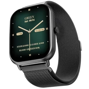 Fire-Boltt Ninja Call Pro Max Ultra Smart Watch 2.01 Inch Display, Bluetooth Calling, 120+ Sports Modes, Health Suite, Voice Assistance (Black Ss)