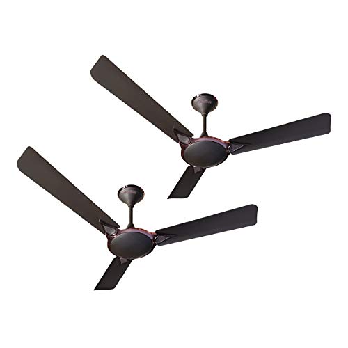 Activa 1200Mm High Speed 390 Rpm Pure Copper Windsor Anti Dust Coating Ceiling Fan Comes With 2 Year Warranty Pack Of 2 (Smoke Brown)