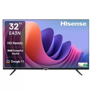 Hisense 80 Cm (32 Inches) E43N Series Hd Ready Smart Google Led Tv 32E43N (Black)