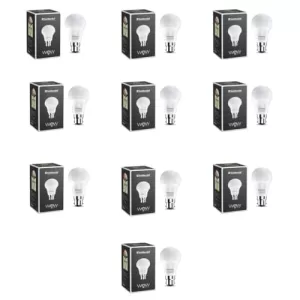 Goldmedal Wow 12W B22 Base Led Bulb – Cool Daylight (6500K) | Energy Efficient | 230 Degree Light Coverage | Surge Protection Up To 4Kv | Rated Life 15000 Hrs | For Home & Office |Pack Of 10