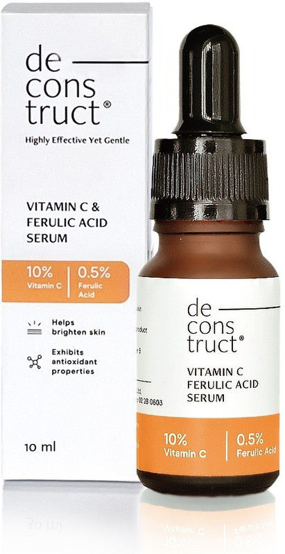 Deconstruct 10% Vitamin C Face Serum With +0.5% Ferulic Acid Skin Brightening(10 Ml)