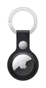 Apple Airtag Leather Key Ring – Midnight