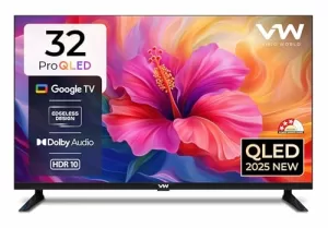 Vw (Visio World 80 Cm (32 Inches) Pro Series Hd Ready Smart Qled Google Tv Vw32Gq1 (Black)