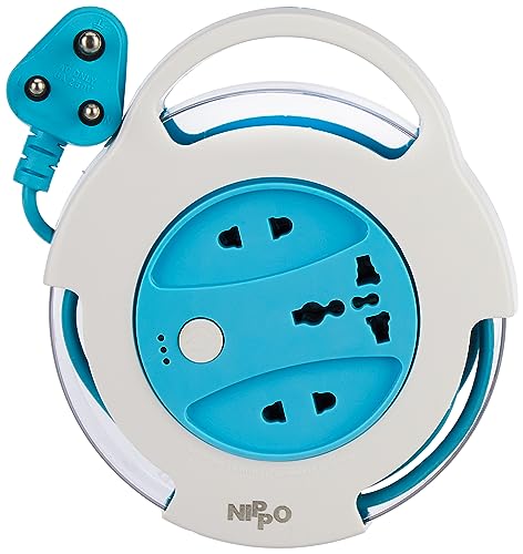 Nippo Flexi Cord I Universal Socket With Master Switch I 4 Mtr Cord I 1 Year Warranty