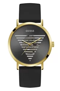 Guess Silicone Idol Collection Analog Black Dial Men Watch-Gw0503G1, Black Band