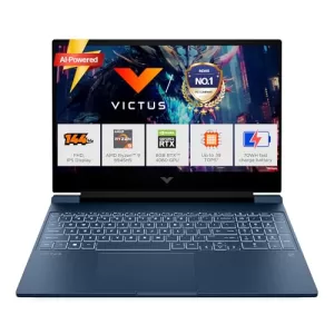 Hp Victus, Amd Ryzen 9-8945Hs, 8Gb Rtx 4060, Upgrade (Upto 32Gb) 16Gb Ram, 1Tb Ssd, 144Hz, 300Nits, Ips, 15.6″/39.6Cm, Fhd, Win11, M365* Office 24, Blue, 2.29Kg, Backlit, Fb3025Ax, Ai Gaming Laptop