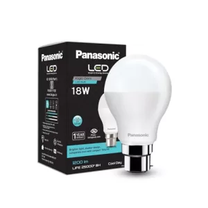 Panasonic 18W B22 Led Cool Day Light Bulb, Pack Of 1, (Pbum01187-Pk1)