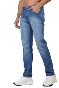 London Hills Men Low Rise Regular Fit Jeans || Jeans For Man Light Blue, 32
