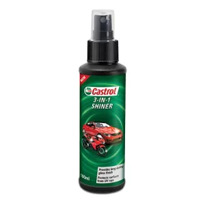 Castrol 3-In-1 Shiner For Bikes And Cars (100Ml) | Provides Long-Lasting Gloss Finish | Protects Surfaces From Uv Rays | Excellent Shine | Streak-Free Finish