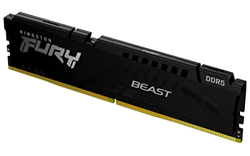 Kingston Fury Beast Black 32Gb 5600Mt/S Ddr5 Cl40 Xmp 3.0 Ready Computer Memory Single Module Kf556C40Bb-32