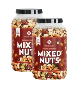 Nature Purify Mixed Dry Fruits 1Kg (Almond, Cashew, Kishmish, Dried Apricots, Pumpkin, Sunflower & More
