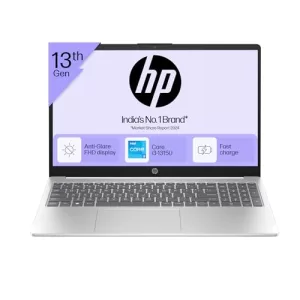 Hp 15, 13Th Gen Intel Core I3-1315U Laptop (8Gb Ddr4, 512Gb Ssd) Anti-Glare, Micro-Edge, 15.6″/39.6Cm, Fhd, Win 11, Mso 21, Silver, 1.59Kg, Intel Uhd Graphics, 1080P Fhd Camera, 15-Fd0006Tu/Fd0186Tu