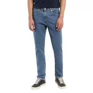 Levi’S Men’S Mid Rise 512 Slim Tapered Fit Mid-Rise Stretchable Jeans, Blue, 32