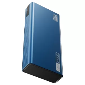 Boat Newly Launched Pb435 Turbo 35W Power Bank With 20000Mah Battery, 35W 2-Way Super Fast Charging | 12-Layer Smart Ic Protection | Triple Output & Dual Input In Sleek Aluminium Casing(Navy Blue)