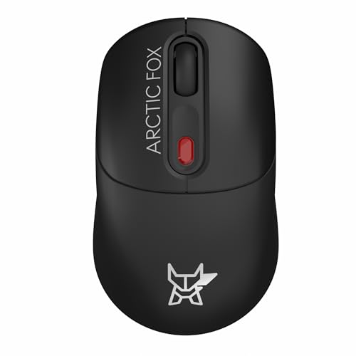 Arctic Fox Promaxe Wireless Mouse | 2400 Dpi |2.4 Ghz With Usb Nano Receiver | High Precision Optical Tracking| For Pc/Mac/Laptop – Black Jet