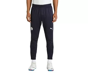 Puma Mens Mcfc Training Pants, Parisian Night-Team Light Blue, S (76776915)