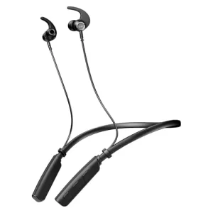 Boat Rockerz 202 (2025 Launch), Enx Technology, 20 Hrs Battery, Dual Pair, Fast Charge, Magnetic Earbuds, Ipx5, Low Latency Bluetooth Neckband, Wireless With Mic Earphones (Active Black)