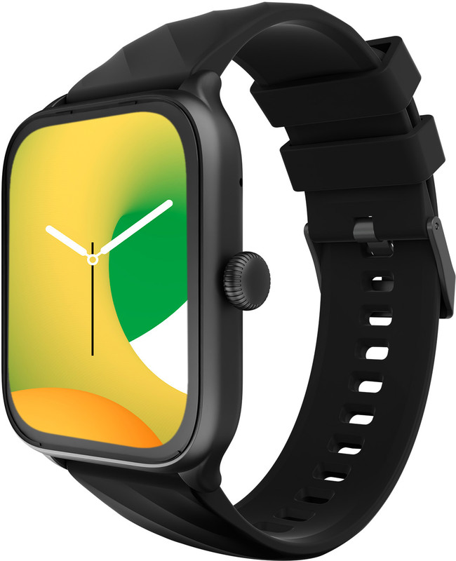 Cellecor Flex 1.83″ Bt Calling, 500 Nits, Ai Voice Assistant,Spo2,Hr, Split Screen Smartwatch(Black Strap, Free Size)