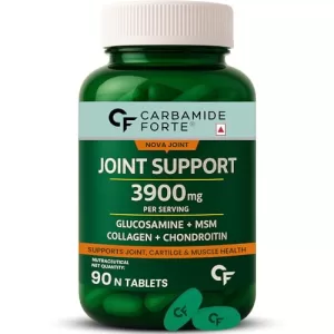 Carbamide Forte Glucosamine Tablets – Joint Support Supplement With Collagen & Glucosamine Chondroitin Msm | Joint Cartilage Support & Muscle Health | Joint Pain Tablets – 90
