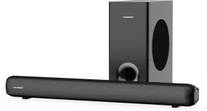 Blaupunkt Sbw New York 20 2.1 Ch 120W Soundbar I Hdmi-Arc I Bt I Aux I Remote Control 120 W Bluetooth Soundbar(Black, 2.1 Channel)