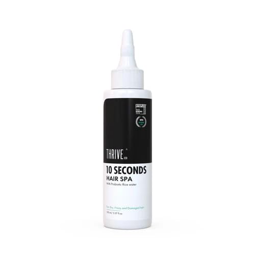 Thriveco 10 Seconds Hair Spa | For Instant Shine, Soft & Smooth Hair | With Hyaplex™, Hyaluronic Acid & Probiotic Rice Water | Repairs Dry, Frizzy And Damaged Hair | 150 Ml