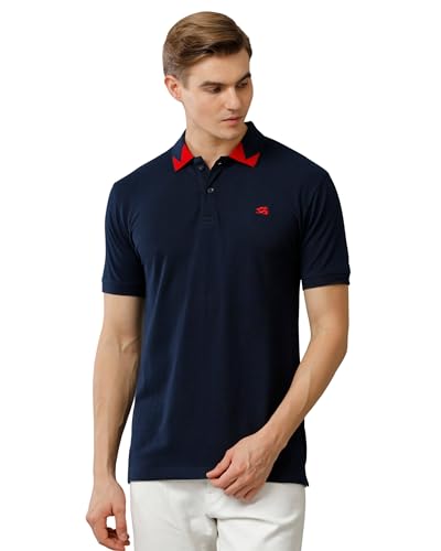 Adro Premium Cotton Polo For Men (Pn23-H-Pln-Nb_Navy_S)
