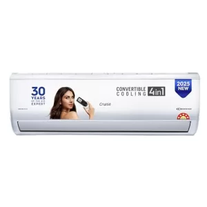Cruise 1.5 Ton 5 Star Inverter Split Ac With Pm2.5 Air Purification (100% Copper, Convertible 4-In-1, Fast Cooling & Energy Saving, Pm 2.5 Filter, Anti-Rust Tech, 2025 Model, Cwcvbk-Vq3D185, White)