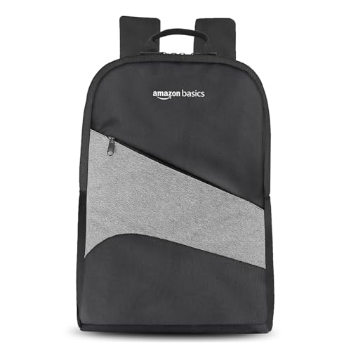 Amazon Basics 15.6″ 4 Compartment Laptop Backpack|Water-Resistant|Padded Compartments For Laptop & Tablet|Spacious Main Compartment |Comfortable Shoulder Straps & Back Panel|Stylish & Durable (Black)