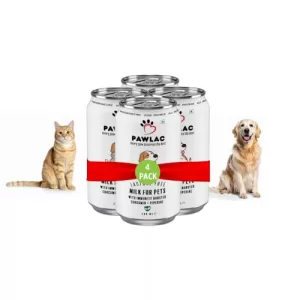 Trial Pack Of Pawlac Lactose Free Milk For Pets | Immunity Booster | Antioxidant & Anti-Inflammatory | Calming Golden Milk | Improved Energy | Ready To Serve | Creamy Taste | Pack Of 4 Cans 200 Ml
